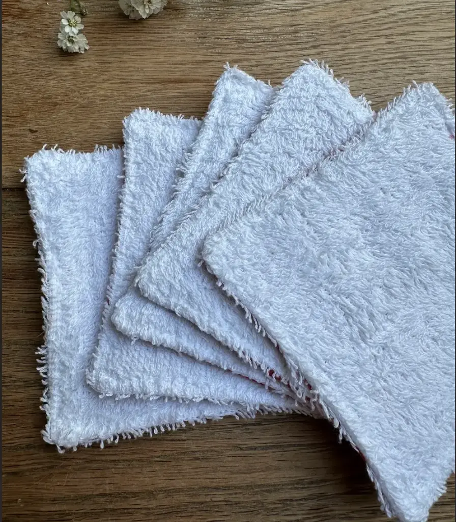 Lingettes lavables - rouge