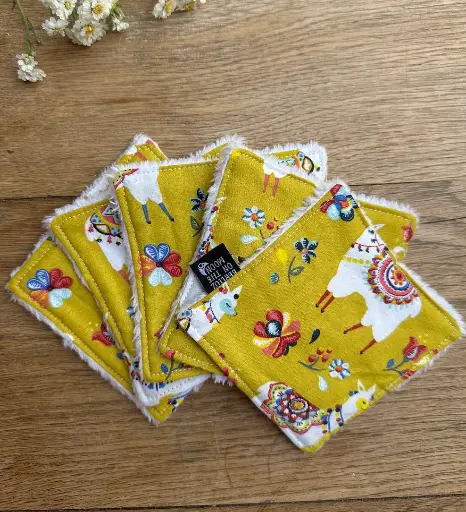 Lingettes lavables - Lama