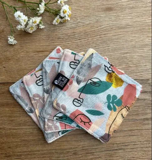 Lingettes lavables - visages